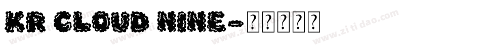 KR Cloud Nine字体转换